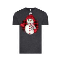 Vintage Black snowman christmas Vintage Tee - JahusDesignShop