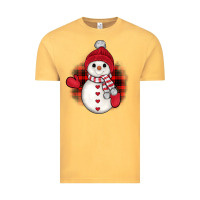 Vintage Mustard snowman christmas Vintage Tee - JahusDesignShop