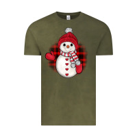 Vintage Olive snowman christmas Vintage Tee - JahusDesignShop