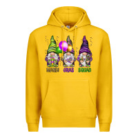 Lemon Mardi Gras squad with gnomies Premium Hoodie - HowdyJamesFarm