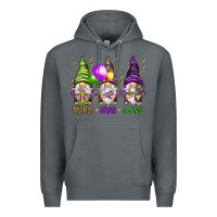 Rock Mardi Gras squad with gnomies Premium Hoodie - HowdyJamesFarm