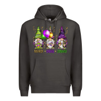 Smoke Mardi Gras squad with gnomies Premium Hoodie - HowdyJamesFarm