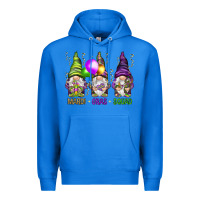 True Royal Mardi Gras squad with gnomies Premium Hoodie - HowdyJamesFarm