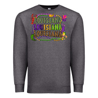 Charcoal Heather louisiana louisiana louisiana mardi gras Premium Sweatshirt - OliviaCreatesArt