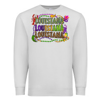 Dove Grey louisiana louisiana louisiana mardi gras Premium Sweatshirt - OliviaCreatesArt