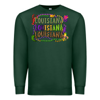 Sports Green louisiana louisiana louisiana mardi gras Premium Sweatshirt - OliviaCreatesArt