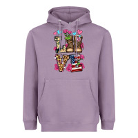 Lavender love valentine's day army boots olivia Heavyweight Hoodie - OliviaCreatesArt