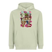 Matcha love valentine's day army boots olivia Heavyweight Hoodie - OliviaCreatesArt