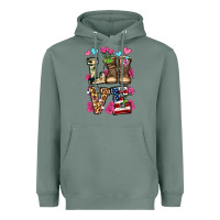 Sage love valentine's day army boots olivia Heavyweight Hoodie - OliviaCreatesArt