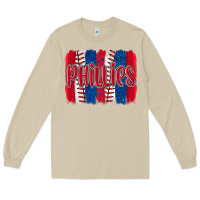Mushroom phillies baseball team spirit brushstrokes Long Sleeve Tee - Artiststas