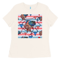 Bone american flag bass Ladies Tee - BundleAndBundleShop