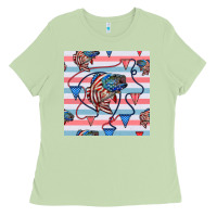 Matcha american flag bass Ladies Tee - BundleAndBundleShop