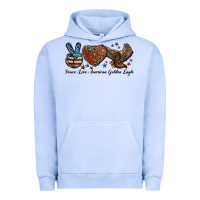 Pigment Grape Ice Western Peace Love American Golden Eagle Urban Hoodie - LillyAllenDesigns