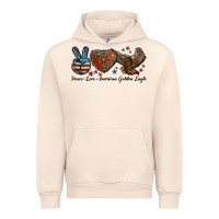 Sandshell Western Peace Love American Golden Eagle Urban Hoodie - LillyAllenDesigns