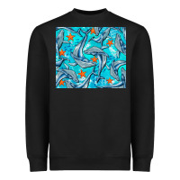 Black humpback whale Heavyweight Sweatshirt - BarkalooDesign