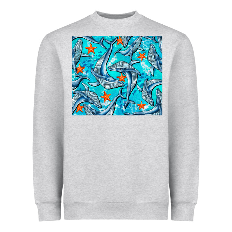 Humpback Whale Heavyweight Sweatshirt by BarkalooDesign | Teevron