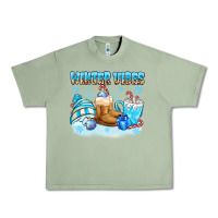 Oil Green winter vibes Urban Heavy Tee - MaliasSmallBusiness