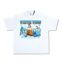 White winter vibes Urban Heavy Tee - MaliasSmallBusiness