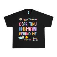 Black dear tiny human behind me Urban Heavy Tee - JahusDesignShop