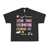 Pigment Black dear tiny human behind me Urban Heavy Tee - JahusDesignShop