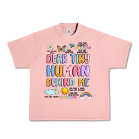Salmon dear tiny human behind me Urban Heavy Tee - JahusDesignShop