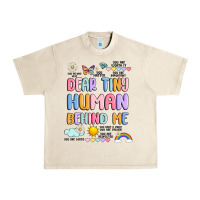 Sandshell dear tiny human behind me Urban Heavy Tee - JahusDesignShop