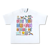 White dear tiny human behind me Urban Heavy Tee - JahusDesignShop