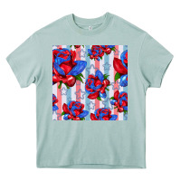 Arona patriotic roses Heavy Core Tee - BundleAndBundleShop