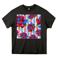 Asphalt patriotic roses Heavy Core Tee - BundleAndBundleShop