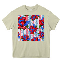 Mossy patriotic roses Heavy Core Tee - BundleAndBundleShop
