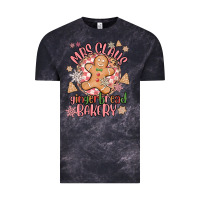 Cloud Black mrs claus gingerbread bakery Vintage Tee - MaliasSmallBusiness