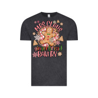 Vintage Black mrs claus gingerbread bakery Vintage Tee - MaliasSmallBusiness