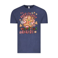 Vintage Denim mrs claus gingerbread bakery Vintage Tee - MaliasSmallBusiness