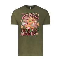 Vintage Olive mrs claus gingerbread bakery Vintage Tee - MaliasSmallBusiness