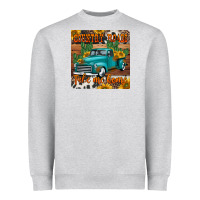 Heather Grey country roads take me home truck coaster Heavyweight Sweatshirt - Jasminsmagicworld