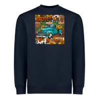 Navy country roads take me home truck coaster Heavyweight Sweatshirt - Jasminsmagicworld