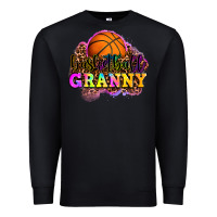 Black basketball granny Premium Sweatshirt - OliviaCreatesArt