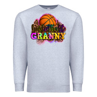 Heather Grey basketball granny Premium Sweatshirt - OliviaCreatesArt