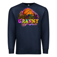Navy basketball granny Premium Sweatshirt - OliviaCreatesArt
