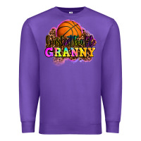 Purple basketball granny Premium Sweatshirt - OliviaCreatesArt