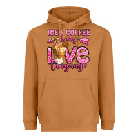 Meerkat iced coffee is my love language Heavyweight Hoodie - OliviaCreatesArt