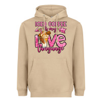 Mushroom iced coffee is my love language Heavyweight Hoodie - OliviaCreatesArt