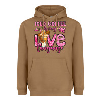 Toasted Coconut iced coffee is my love language Heavyweight Hoodie - OliviaCreatesArt