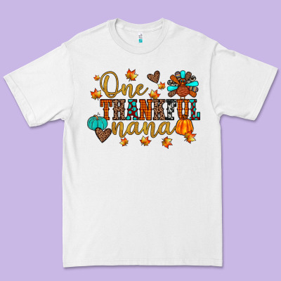One Thankful Nana Premium Tee Designed By Jahusdesignshop