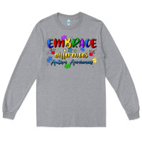 Heather Grey embrace differences Long Sleeve Tee - Artiststas
