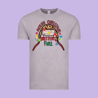 Merry Christmas Shitter S Full Vintage Tee Designed By Maliassmallbusiness