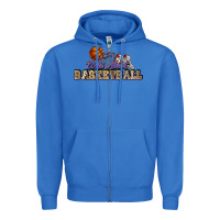 True Royal Wild about Basketball Zipper Hoodie - HowdyJamesFarm