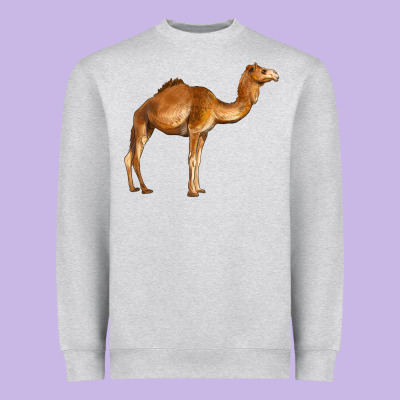 Camel Heavyweight Sweatshirt Designed By Barkaloodesign