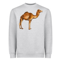 Heather Grey camel Heavyweight Sweatshirt - BarkalooDesign