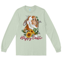 Matcha happy easter with bunny and sunflowers Long Sleeve Tee - RanaPortraitStore